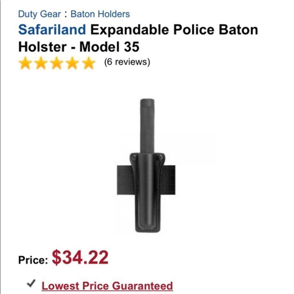 Safariland Expandable Police Baton Holster - Model 35